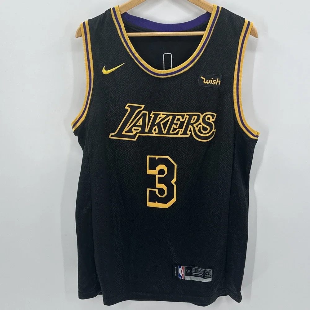 LA Lakers Anthony Davis #3 NBA Nike Swingman Mamba Skin‎ Jersey Size 50 (XL)